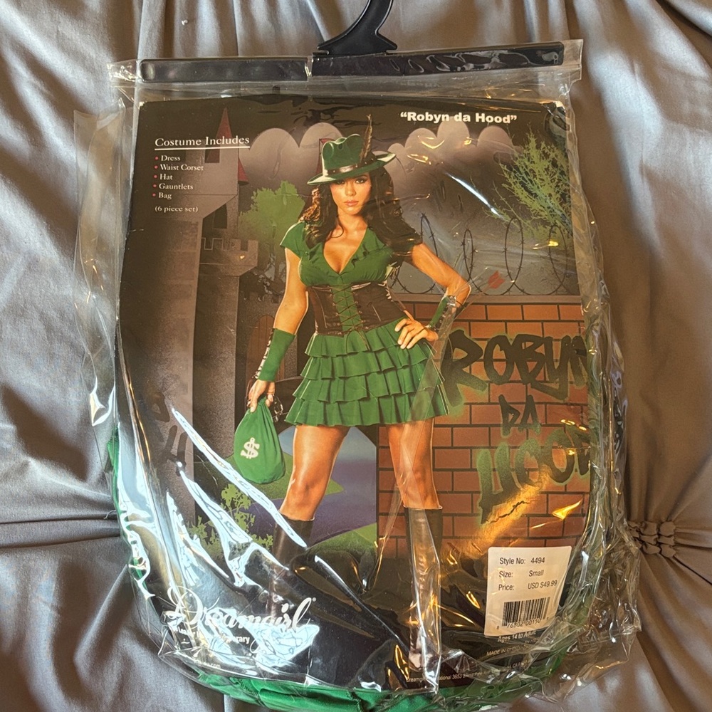 Dreamgirl Robyn-da-Hood Women’s Costume - Green and Black